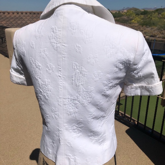 Ciello Couture white formal top. - Picture 6 of 7